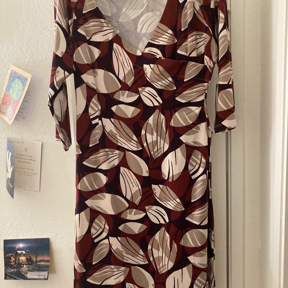 SoftSurroundings Faux Wrap Crisscross Bodice Dress - Picture 4 of 12